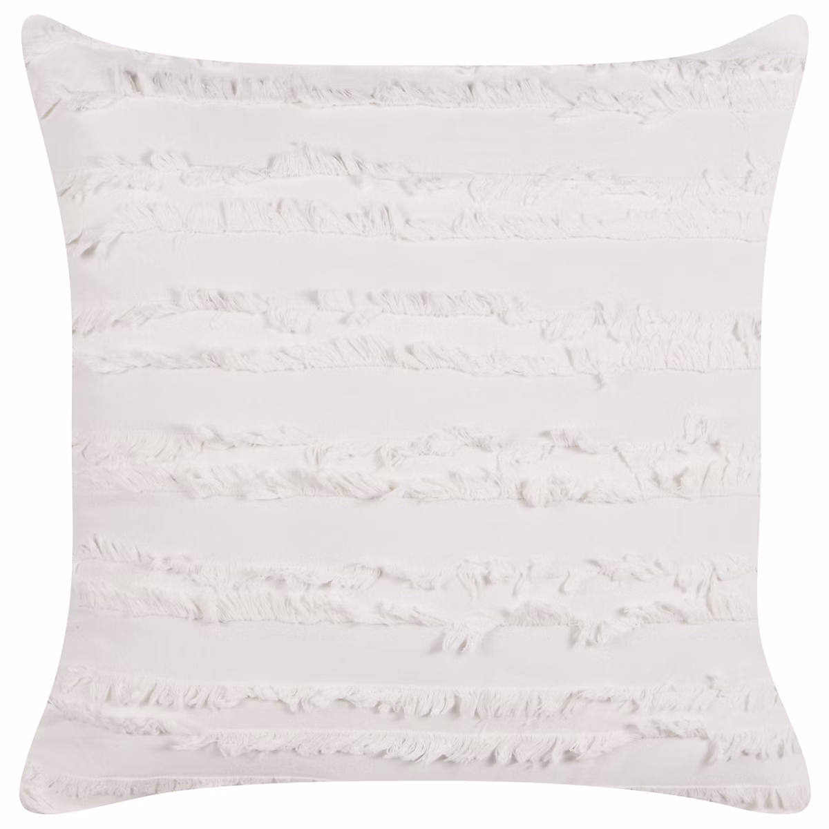 Coussin MAKNEH 45 × 45 cm Coton Blanc Unicolore