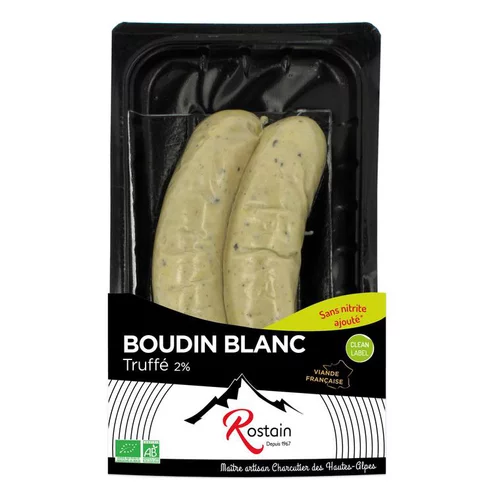 Nature pratique:Boudin blanc truffé 2% x2 (200g)