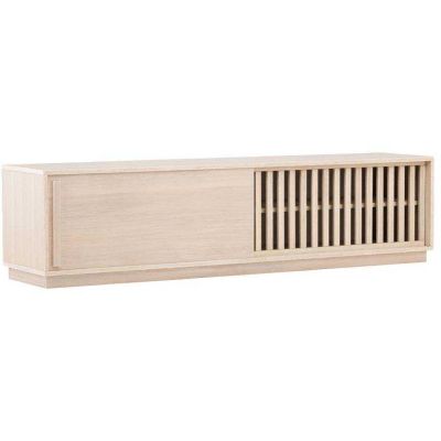 Meuble TV 2 portes 180 x 40 x 45 cm Lugo (Effet bois)