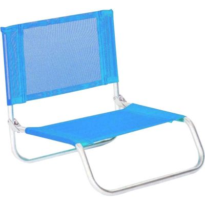 Siege plage en aluminium Basic (Bleu Celeste)