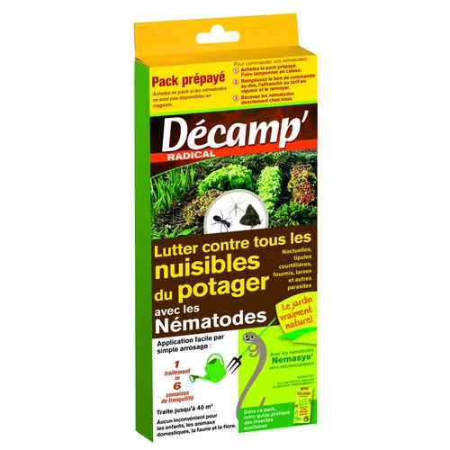 Pour organiser vos extérieurs:Nématodes contre nuisibles du potager 40 m²
