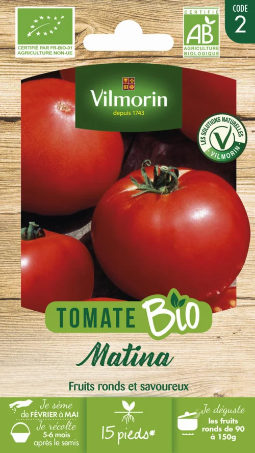 Solution extérieur:Tomate Matina Bio Vilmorin - graines à semer