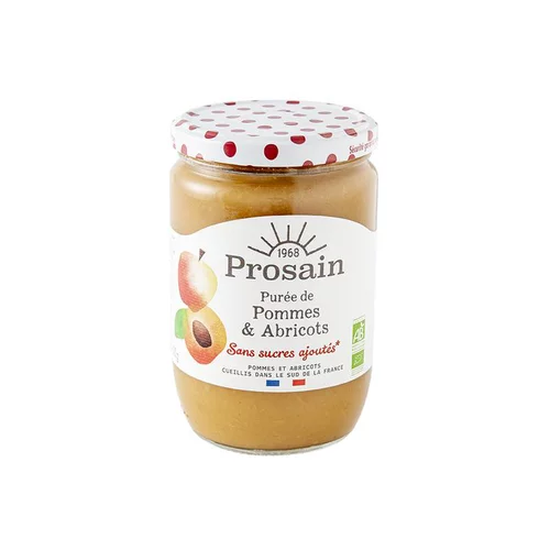 Utile pour le jardin:Purée de pommes et abricots bio Prosain - 620 g