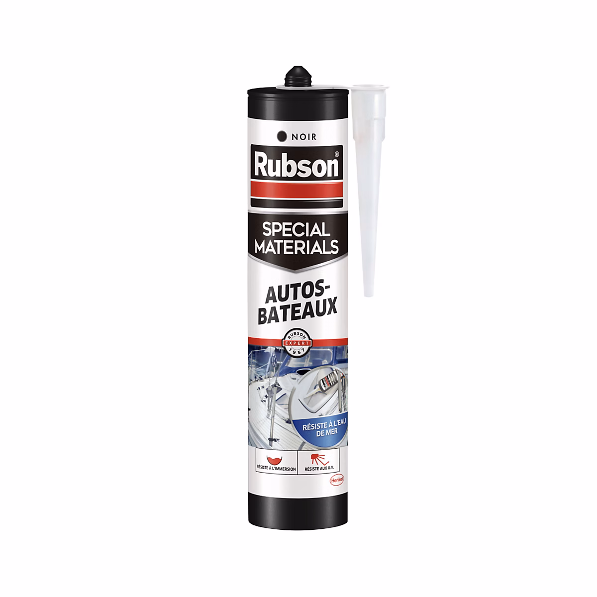 Mastic Rubson Special Materials Autos – Bateaux noir cartouche 280ml