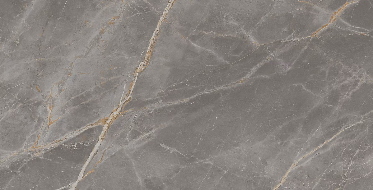 Carrelage effet Marbre Gris Titan 150x75x0 – 9 cm Silk Montira | Sol et mur intérieur (vendu par carton de 2 | 25 m²) | RO'MA CARRELAG