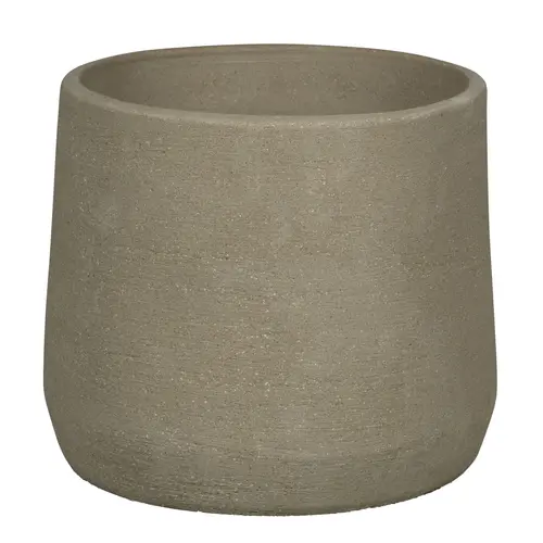 Spécial jardin:Pot coloris gris en terre recyclée - Ø 37 x 33 cm