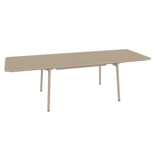 Essentiel pour le jardin：Table extensible Monceau coloris orange en acier Fermob - 165/255 x 74 cm