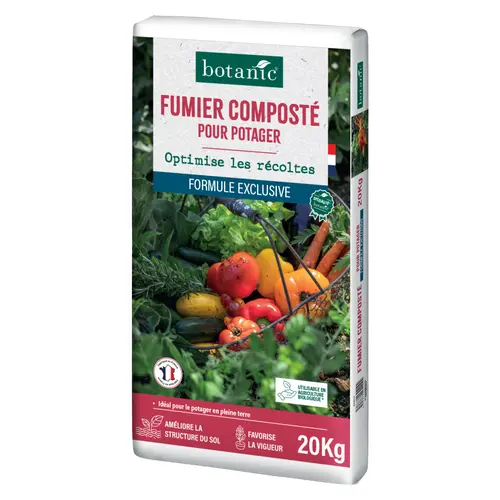 Sélection pour votre jardin:Fumier composté pour potager botanic® - 20 kg