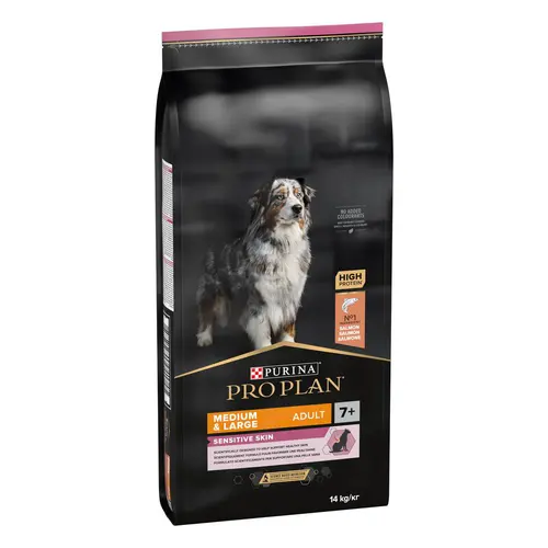 Jardin accessoire：Croquette pour chien mature au saumon Sensitive Skin Pro Plan – 14 kg