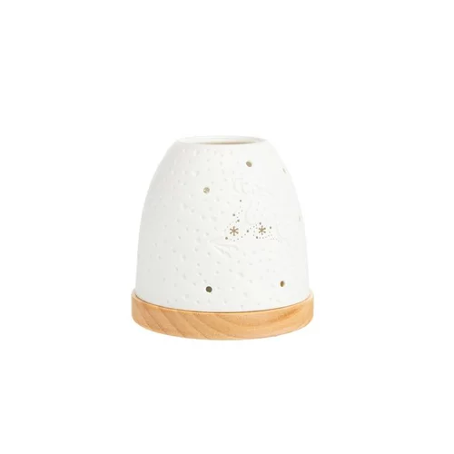 Un atout pour vos extérieurs：Mini igloo renne coloris blanc en céramique