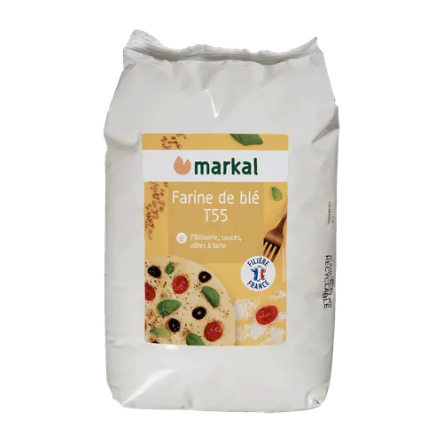 Une solution pratique pour le jardin：Farine de blé blanche pâtissière T55 bio en sac de 1 kg