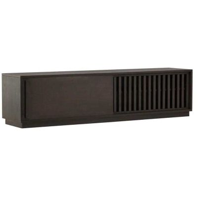 Meuble TV 2 portes 180 x 40 x 45 cm Lugo (Mocca)