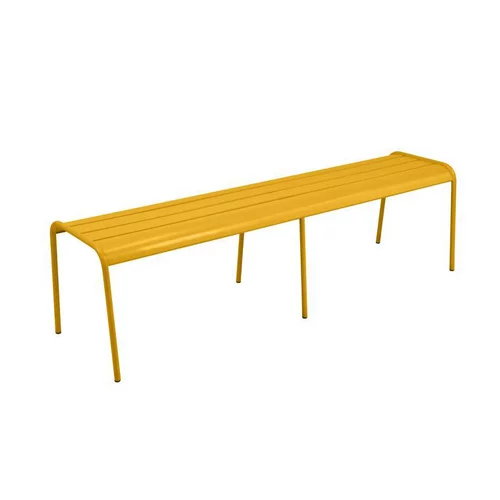 Pour mieux équiper votre jardin:Banc coloris jaune en acier Monceau - 160 x 77 x 45 cm
