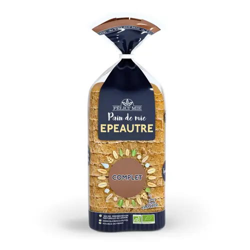 Jardin à équiper:Pain de mie à l’épeautre complet bio Félici’mie - 400 g