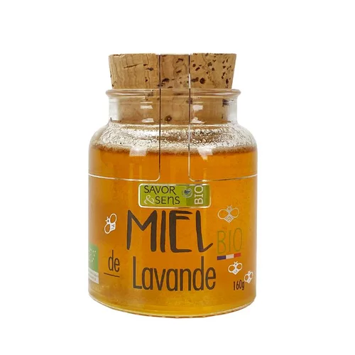 Conçu pour vos extérieurs：Miel bio de Lavande IGP de Provence Savor et Sens - 160 g