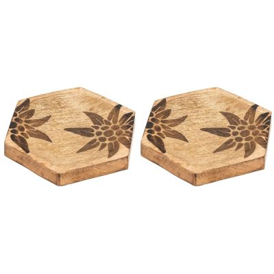 Corbeille en manguier Edelweiss (Lot de 2)