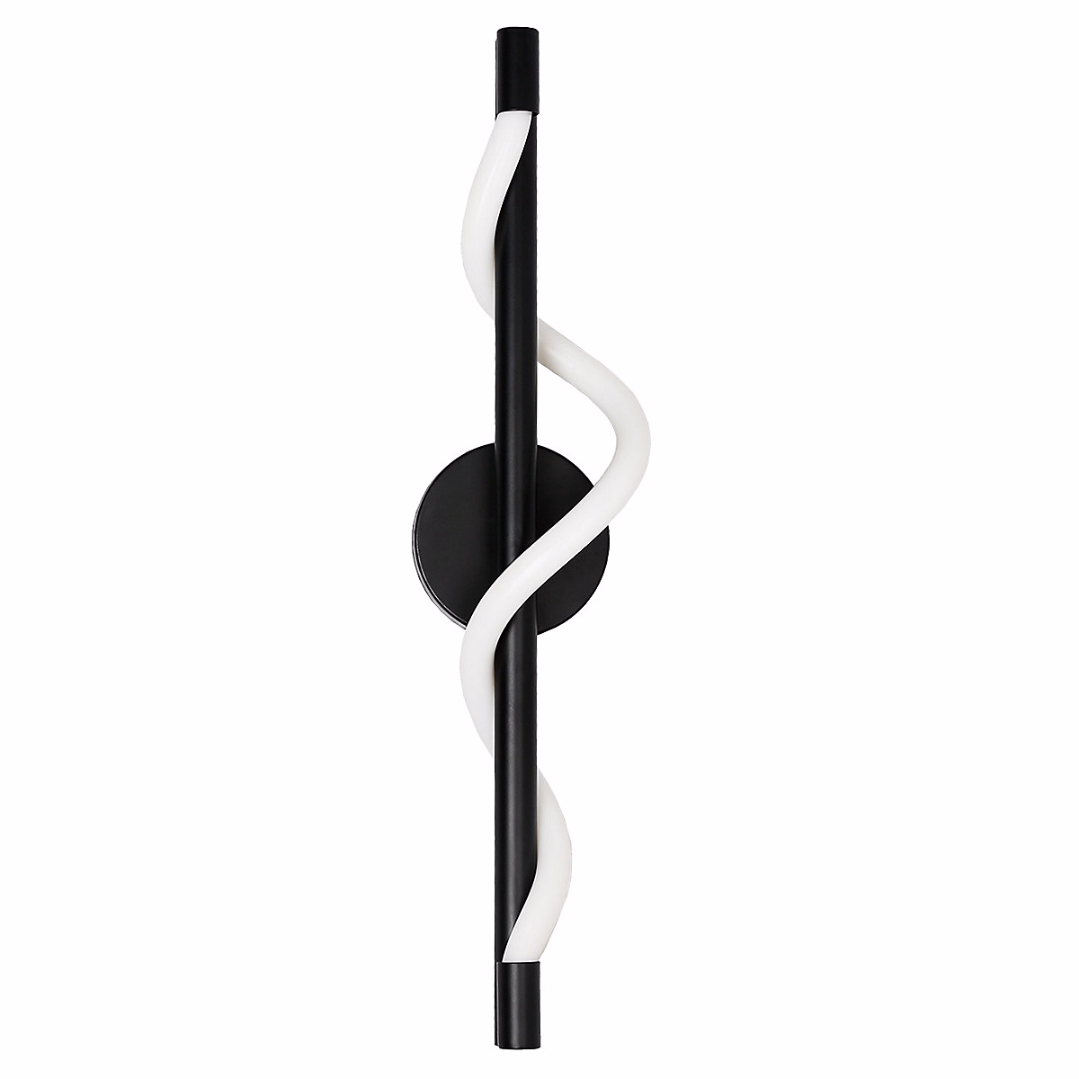 Applique murale LED spirale noire CCT 3000K 4000K 6000K design moderne intérieur – Réf. GJNZJSMBJ5701713927