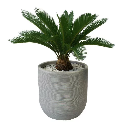 Extérieur déco:Pot rond en corde Ø 35 cm