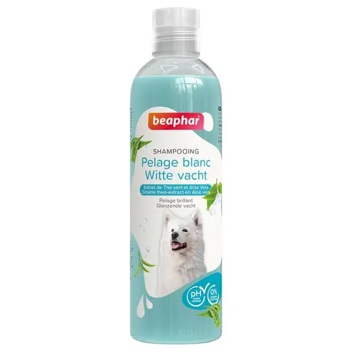 Pour vos projets extérieurs：Shampooing pour pelage blanc Beaphar - 250 ml