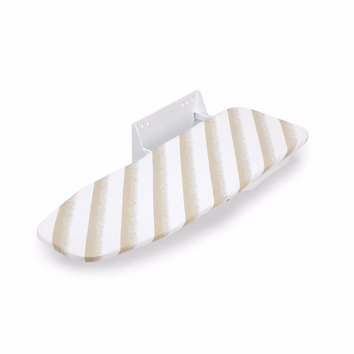 Emuca – Table a repasser murale pliante | pivotante 180 degres | acier et bois | blanche
