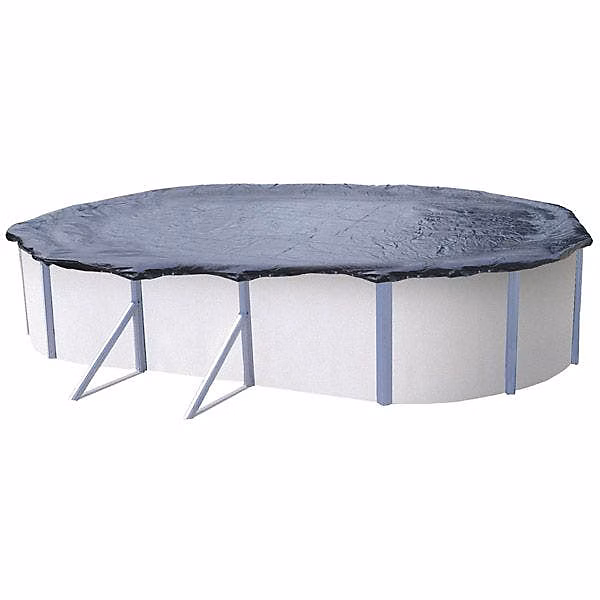 Bâche d'hiver pour piscine métal ou résine ovale 6 | 5 m x 4 – 1 m