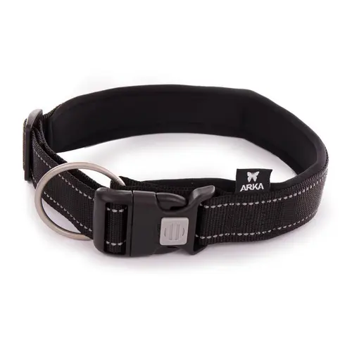 Essentiel pratique：Collier Neo+ noir pour chien 4x50/70 cm