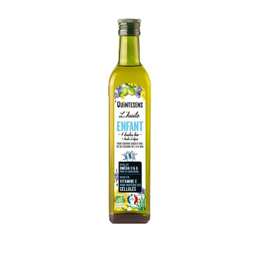 Pour un jardin plus agréable：Bouteille d'huile enfant bio Quintesens - 250 ml