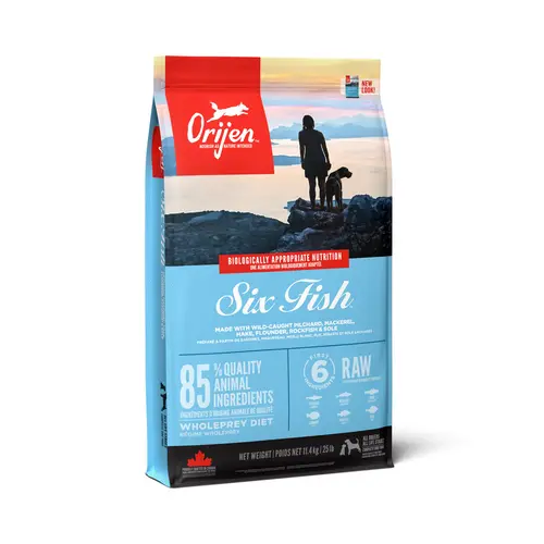 Sélection maison:Croquette pour chien adulte Six Fish Orijen® -11,4 kg