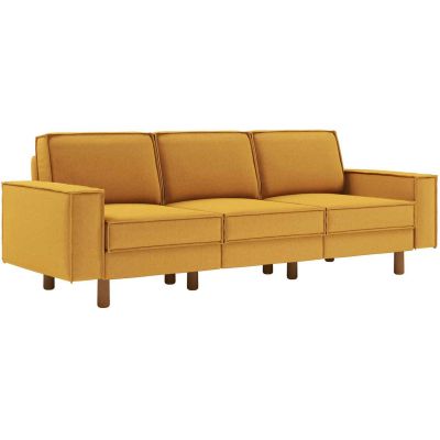 Canapé 3 places XL en tissu Sparrow (Jaune moutarde)