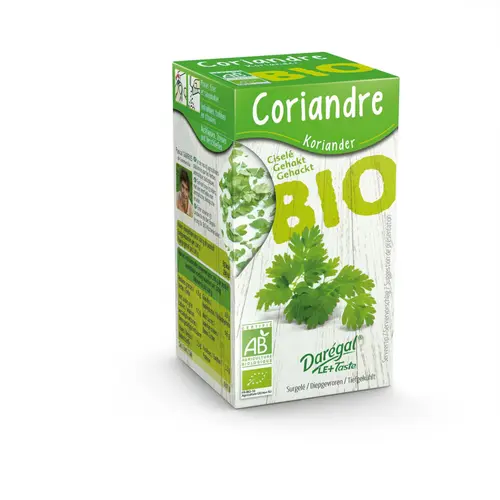 La solution pour votre jardin:Coriandre bio surgelée Daregal - 50 g