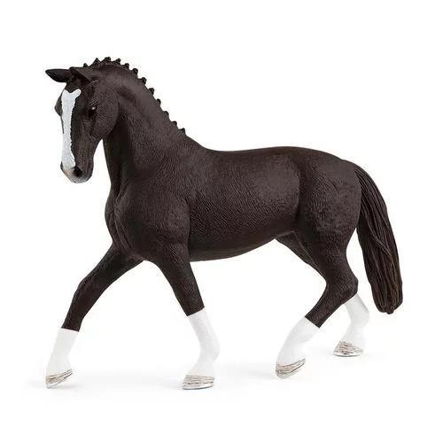 L’allié de vos extérieurs:Figurine Jument hanovrienne morelle plastique 14x3,5x10,7 cm 5-12 ans