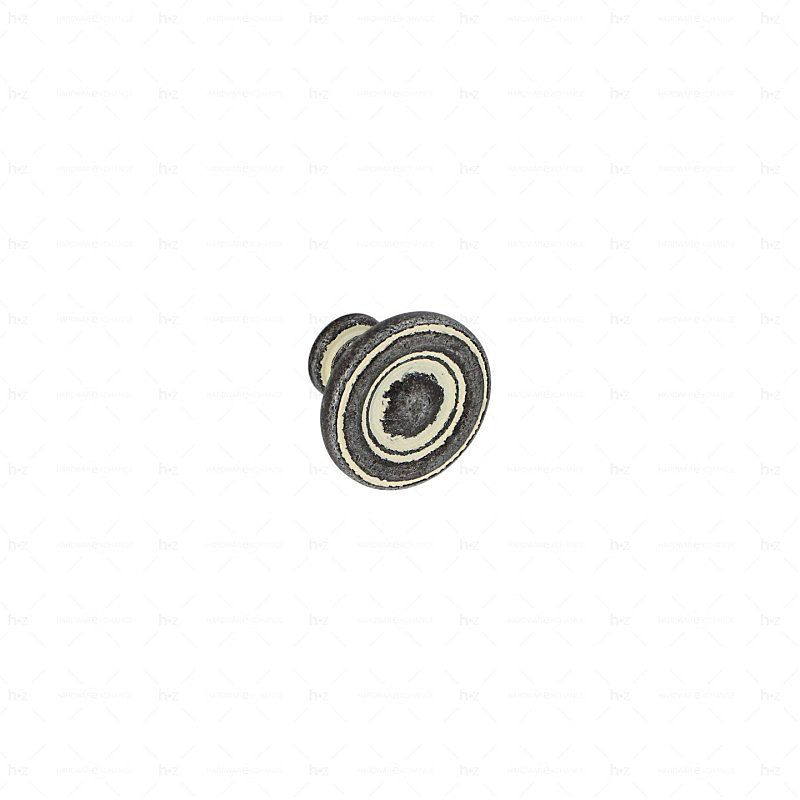 Poignée et bouton – Boutons pour meubles en zamac Diamètre 31 Ivoire rustique