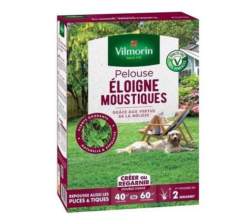 Esprit jardin：Graines pour pelouse éloigne moustiques Vilmorin 1 kg - graines à semer