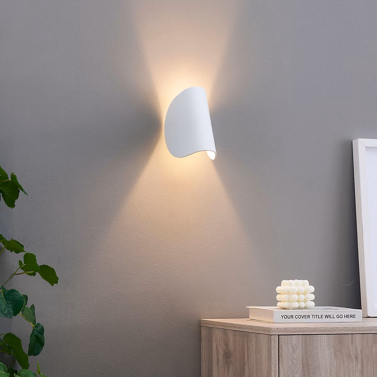 Applique blanche aluminium orientable IP54 – Notte