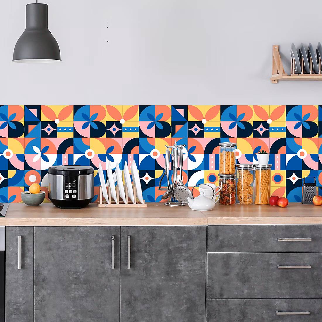 Crédence adhésive motifs déco design 40 × 200 cm