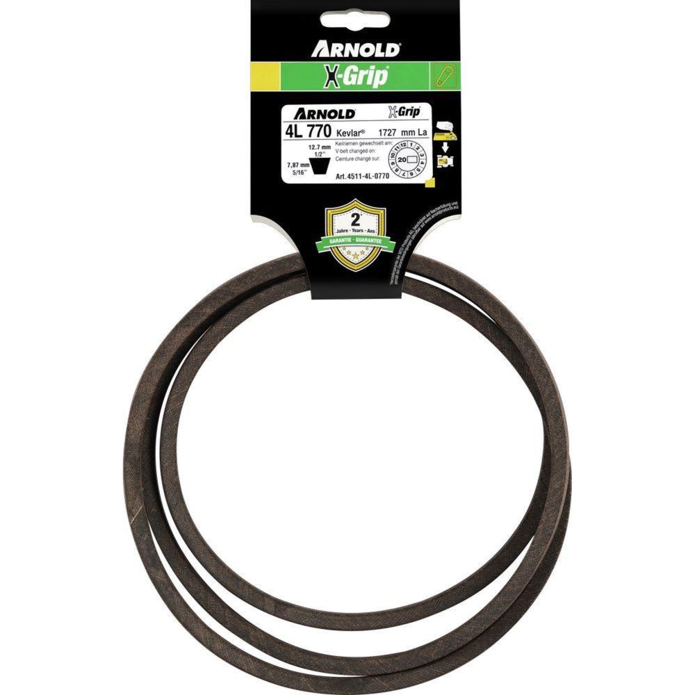 ARNOLD Courroie trapézoïdale x-grip v de type 4l770