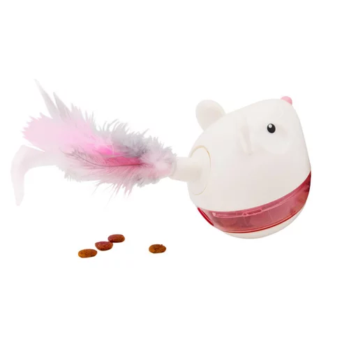 Solution simple：Jouet distributeur de friandises pour chat coloris multicolore Nina Ottosson Hunt'N Swat Treat Tumblers - 7,5 x 7,2 x 7,2 cm