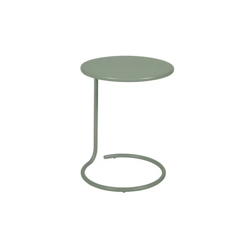 Simple pour le jardin:Table basse déportée Coolside coloris cactus en acier Fermob - Ø42 x 53 cm