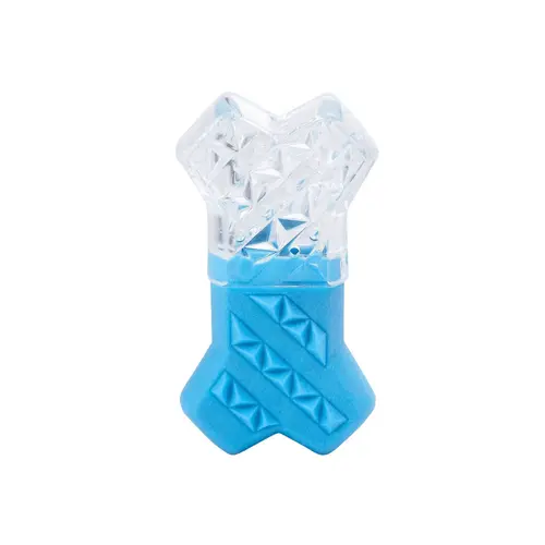 Pour un extérieur accueillant:Jouet rafraîchissant pour chien en forme d’os bleu Wouapy Fresh