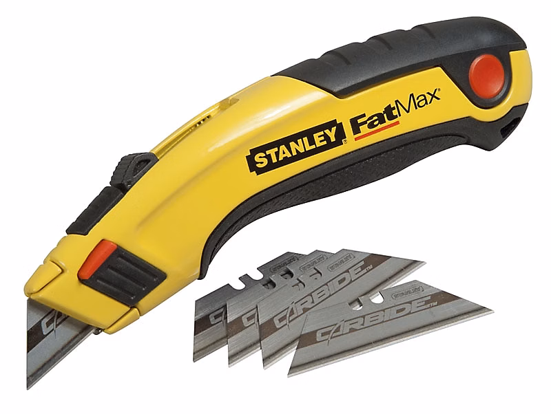 Cutter rétractable Stanley Fatmax 7-10-778 – Instant Change, 5 lames Carbide