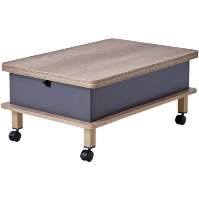 Table basse avec rallonge Nino (Marron et anthracite)