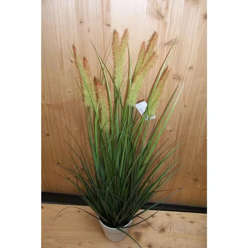 Malin extérieur:Roseaux artificiels en pot blanc - 45 cm