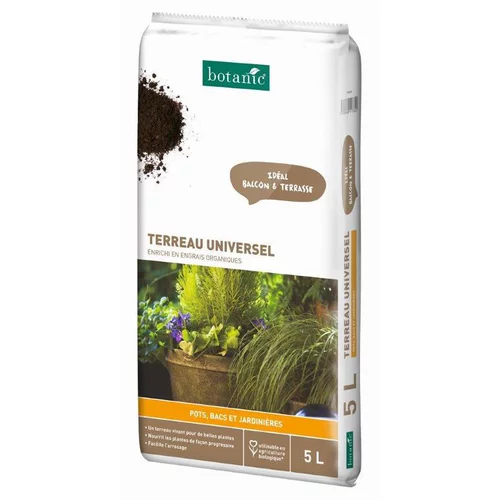Pour créer votre espace extérieur:Terreau universel botanic® - 5 L