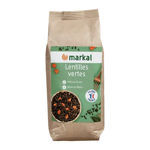 Moderne au jardin：Lentilles verte bio Markal - 500 g