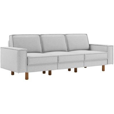 Canapé 3 places XL en tissu Sparrow (Gris très clair)