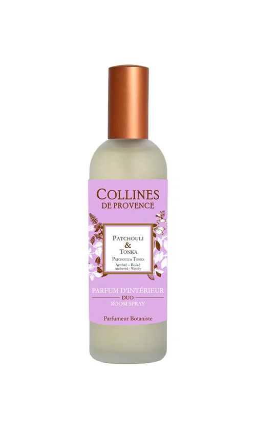 Bien au jardin：Parfum d’intérieur en flacon spray Collines de Provence Patchouli Tonka - 100 ml