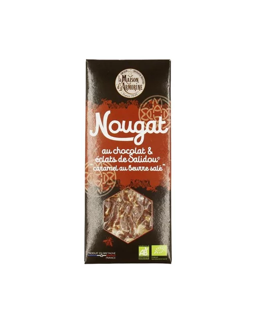 Pour embellir vos extérieurs：Nougat au chocolat et aux éclats de Salidou Maison Armorine - 80 g