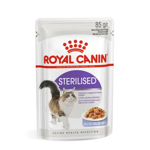 Mon jardin:Pâtées pour chat stérilisé en gelée Royal Canin Sterilised - 12 x 85 g