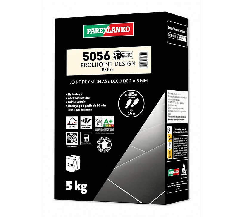 Joint carrelage 5056 Prolijoint Design (2 à 6 mm) 5Kg PAREXLANKO Beige | Joint carrelage