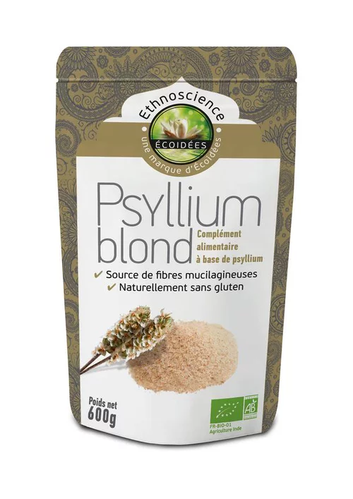 Indispensable au jardin：Psyllium blond en poudre bio - 600 gr